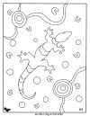 Gecko coloring page
